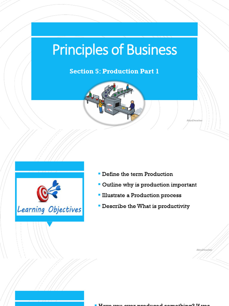 Understanding Production and Productivity | PDF | Factors Of Production ...