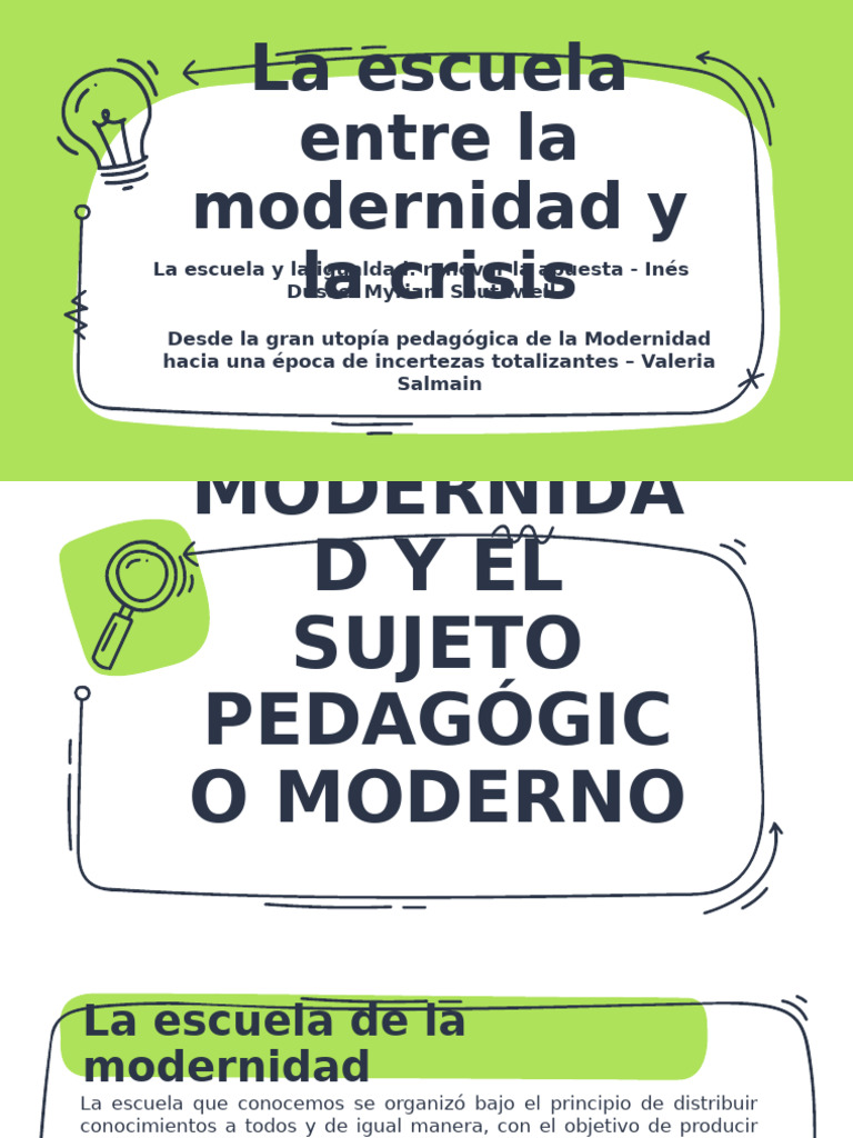 Crisis y transformación de la escuela moderna | PDF | Escuelas | Modernidad