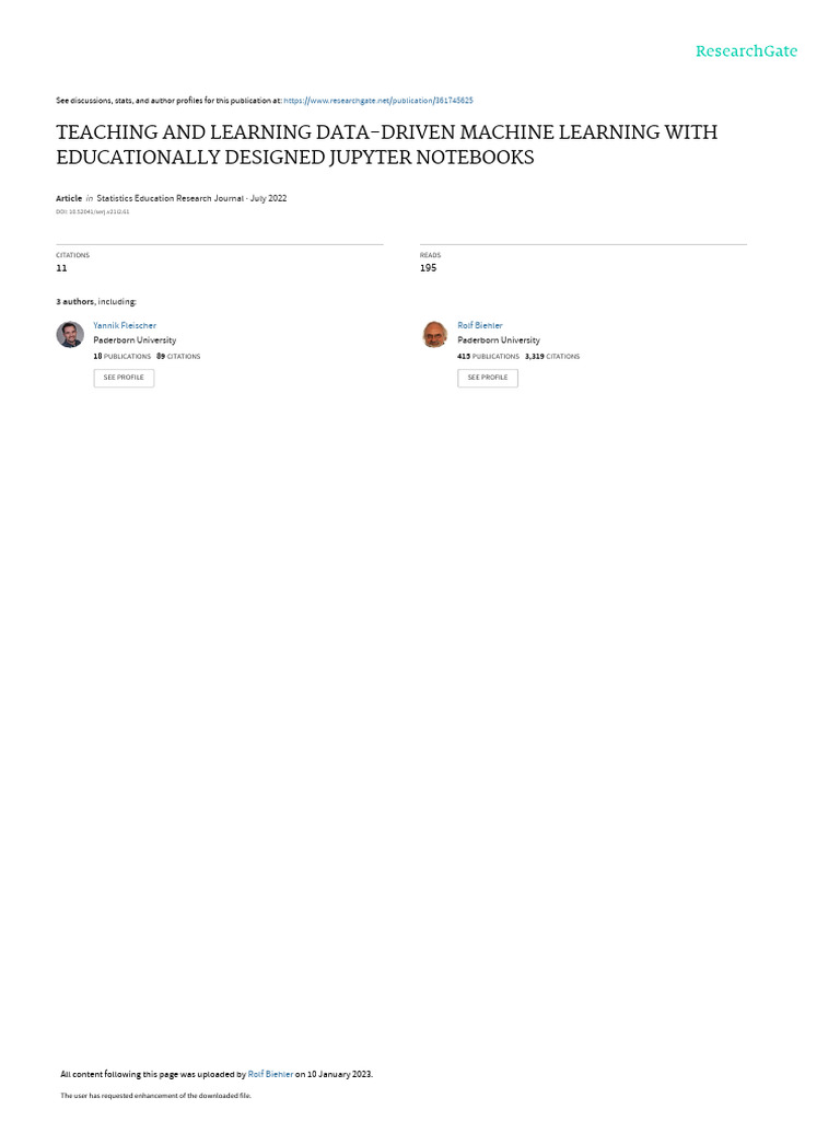 TEACHING_AND_LEARNING_DATA-DRIVEN_MACHINE_LEARNING | PDF | Machine ...
