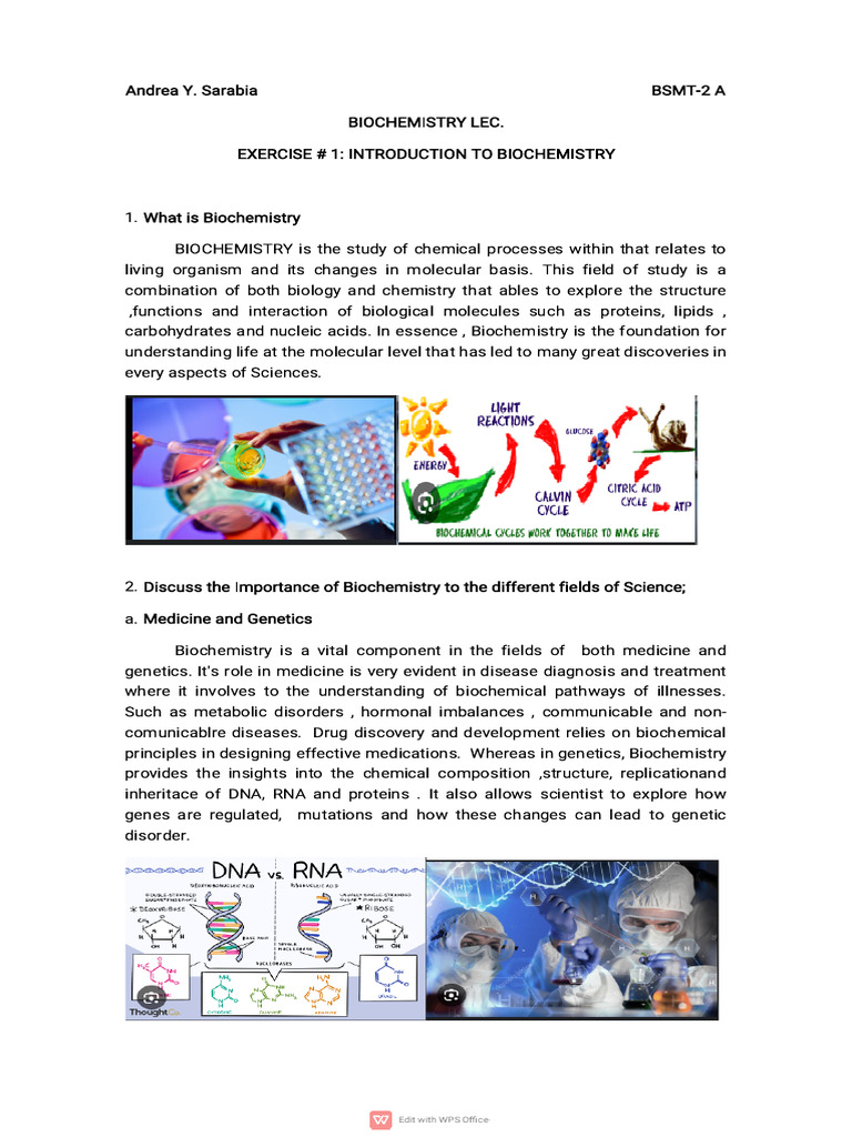 Biochem Analysis Pdf Biochemistry Chemistry