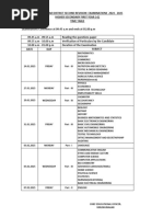 Practical Time Table | PDF