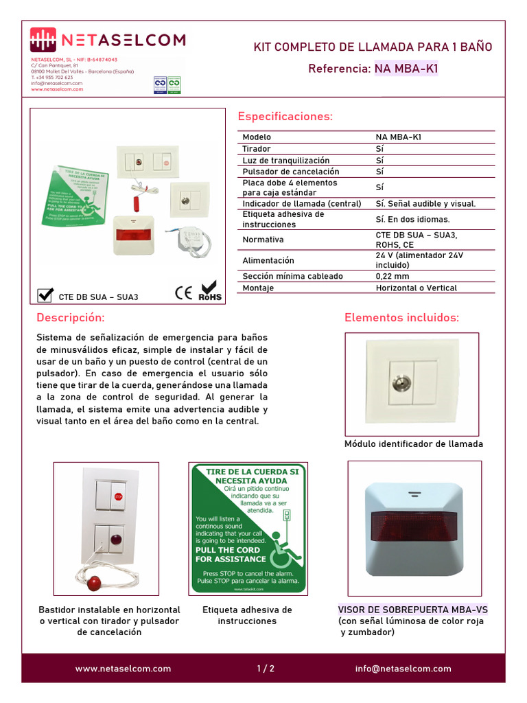 Ficha Tecnica - Na Mba Kit 5B | PDF | Electrónica
