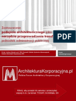 Zastosowanie podejścia architektonicznego jako narzędzia przeprowadzenia transformacji jednostek administracji publicznej