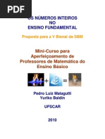 Mini curso Aperfeiçoamento para professores de matemática ensino fundamental 