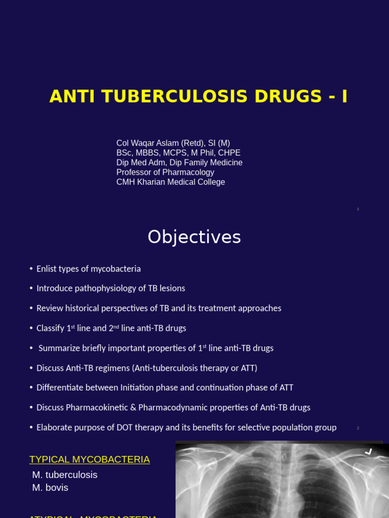 Overview of Anti-Tuberculosis Drugs | PDF | Mycobacterium | Tuberculosis