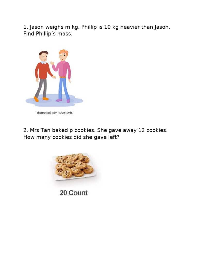 Math Word Problems for Beginners | PDF