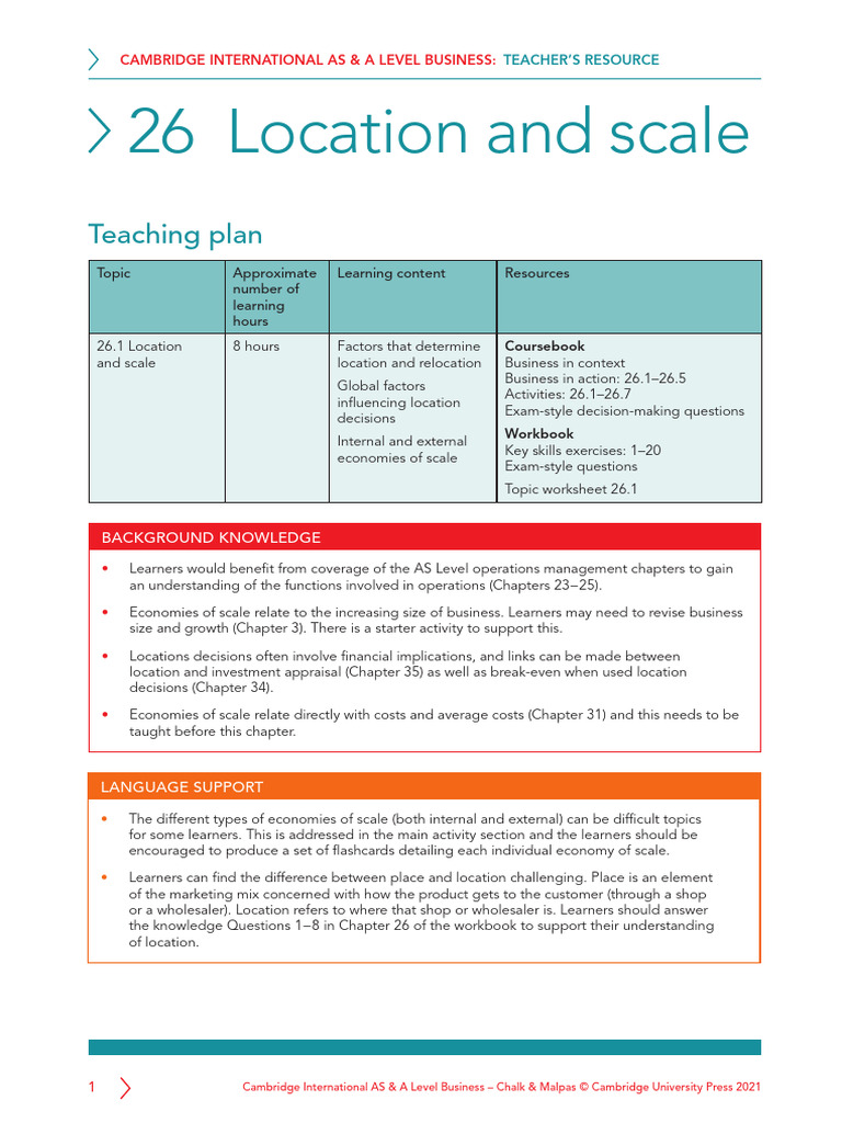 ASAL Business TR Ch26 Teaching Notes | PDF | Cost Of Living | Economies ...