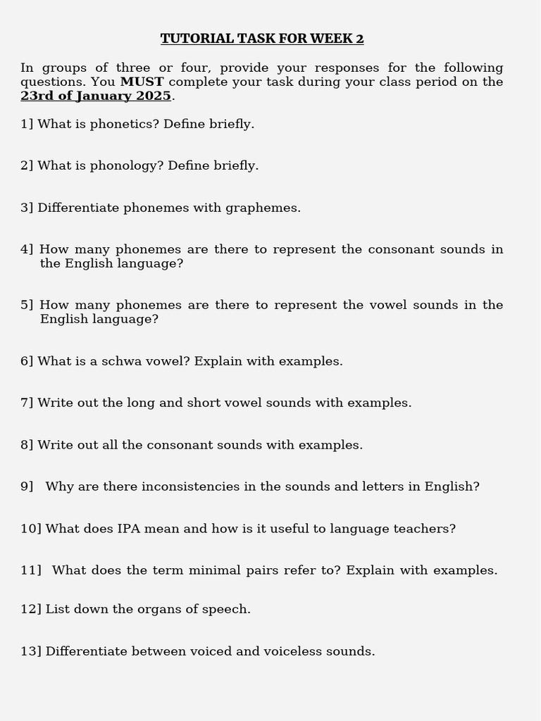 Phonetics and Phonology Tutorial Guide | PDF