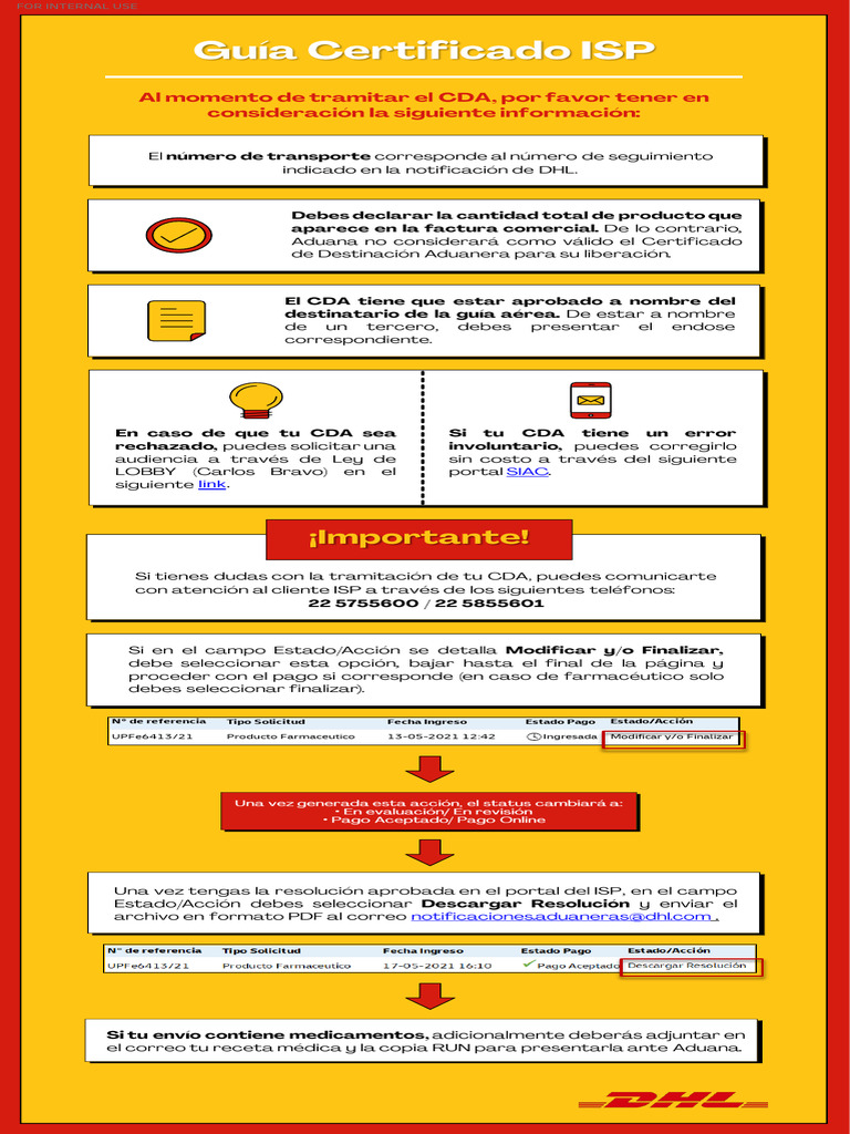 Proceso de Trámite CDA ISP | PDF