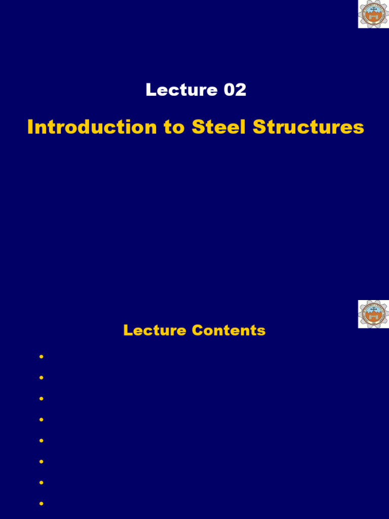 Steel Structures Overview and Properties | PDF | Steel | Truss