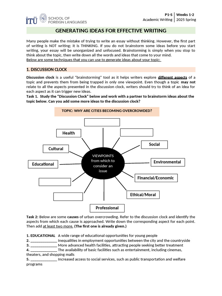 Effective Brainstorming for Essays | PDF | Brainstorming | Mind