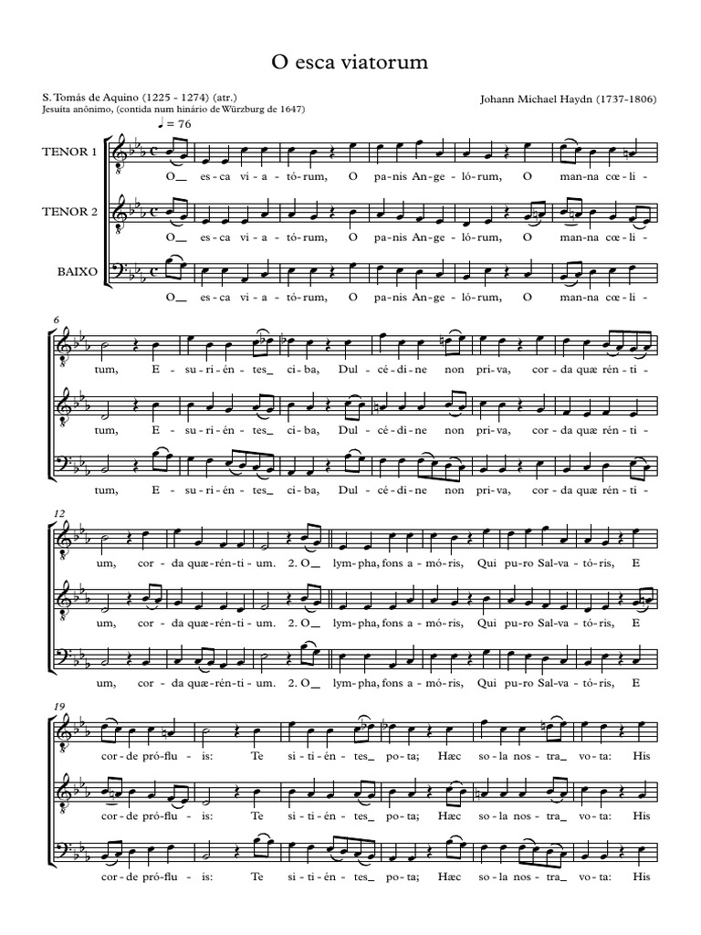 O Esca Viatorum TTB | PDF