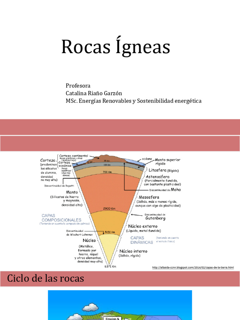 Formación y Clasificación de Rocas Ígneas | PDF | Magma | Roca ígnea