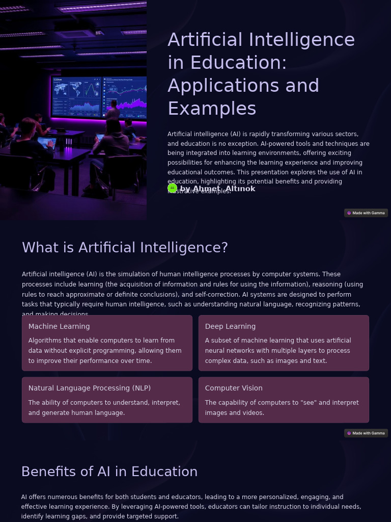 AI Applications in Education Explained | PDF | Artificial Intelligence ...