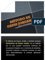 MÉTODO DE GAUSS JORDAN