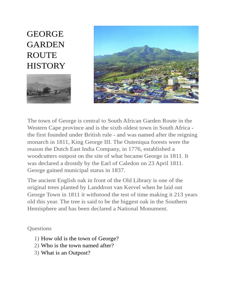 History of George, South Africa | PDF