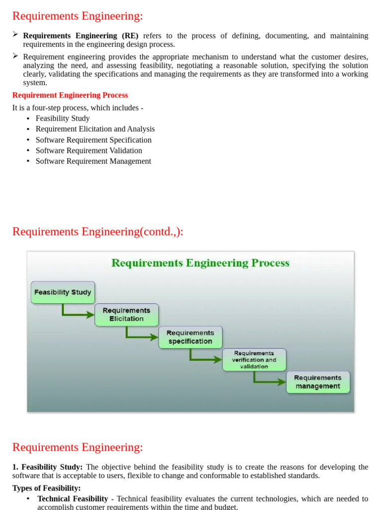 Requirements Engineering Process Overview | PDF | Information ...