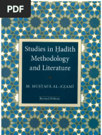 Studies in Hadith Methodology and Literature by Shaykh Muhammad Mustafa al-A’zami