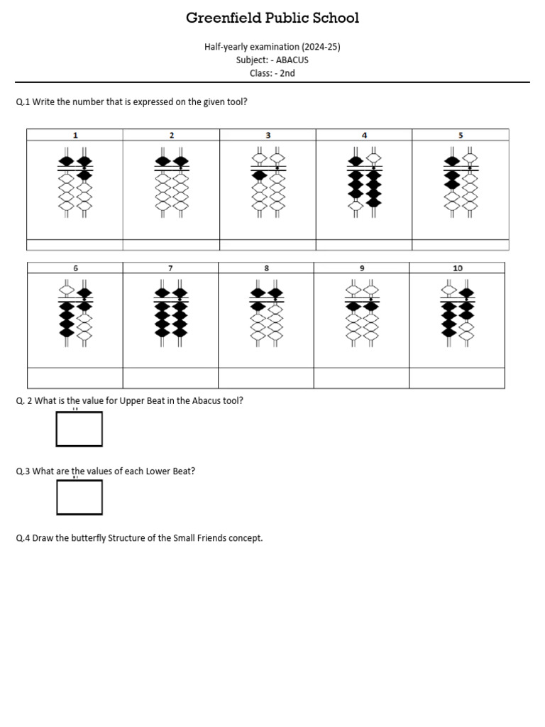 Greenfield Public School DLF 2nd Class | PDF