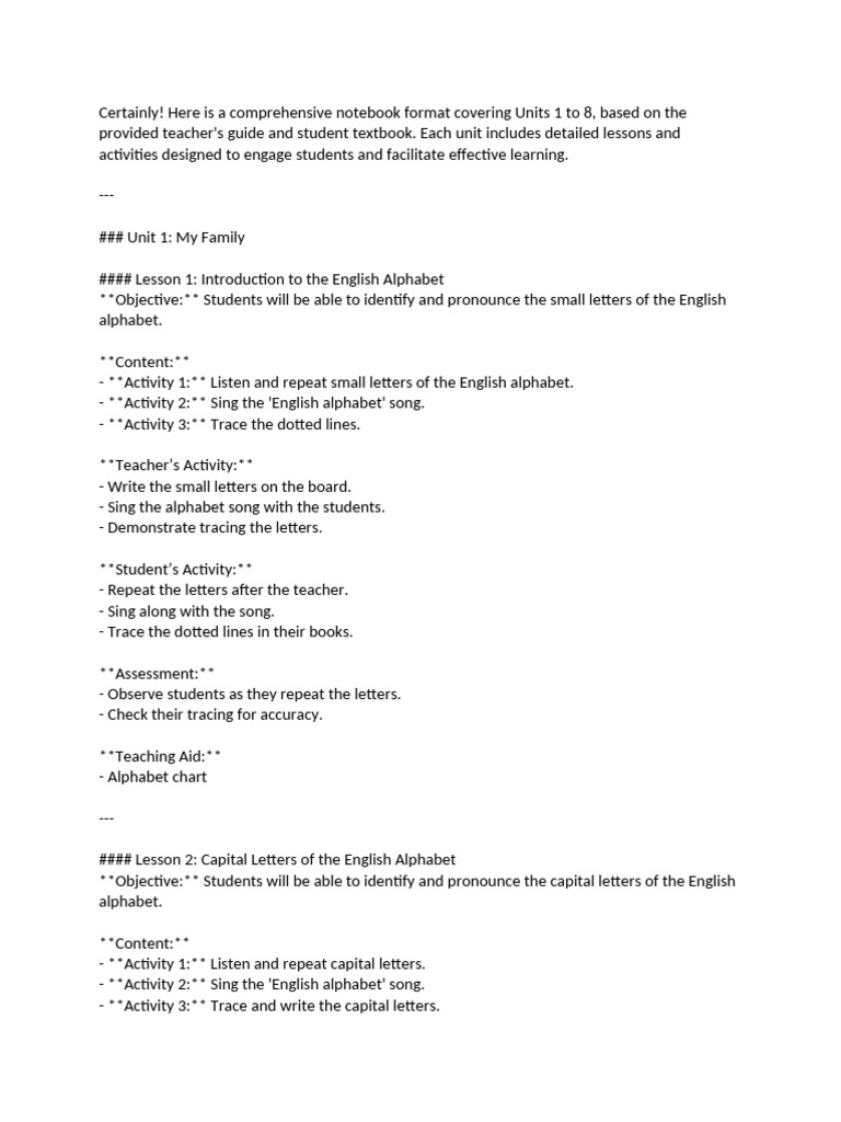 Comprehensive English Learning Notebook | PDF | Teachers | English Language