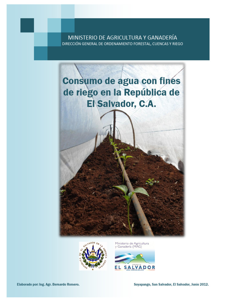 Consumo de Agua para Riego en El Salvador | PDF