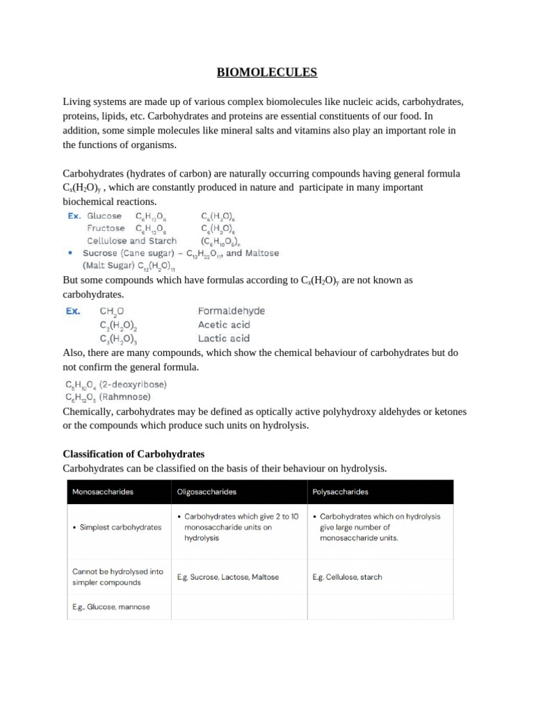 Understanding Carbohydrates and Glucose | PDF | Carbohydrates | Glucose
