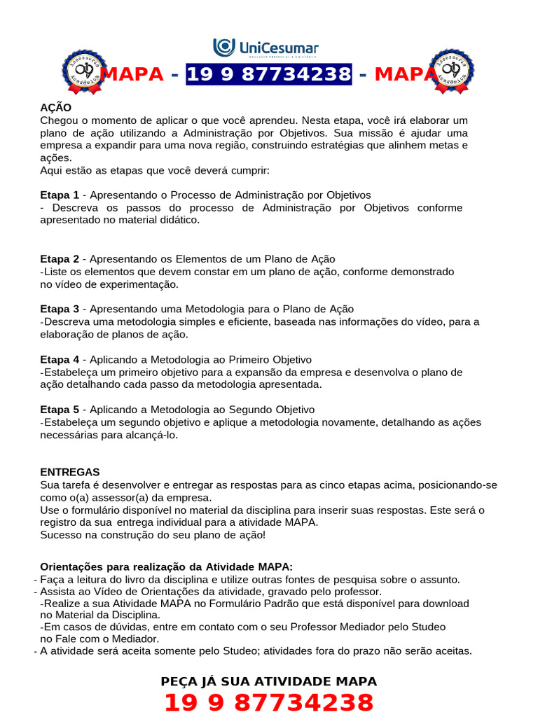 Etapas da Administração por Objetivos | PDF | Competência (Recursos ...