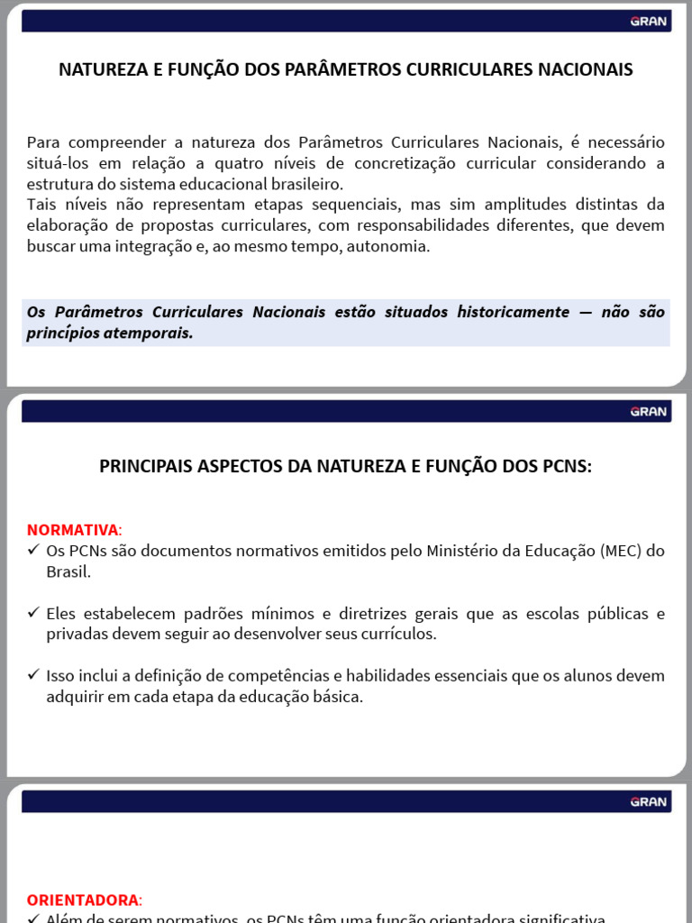 Entendendo os Parâmetros Curriculares Nacionais | PDF | Pedagogia ...