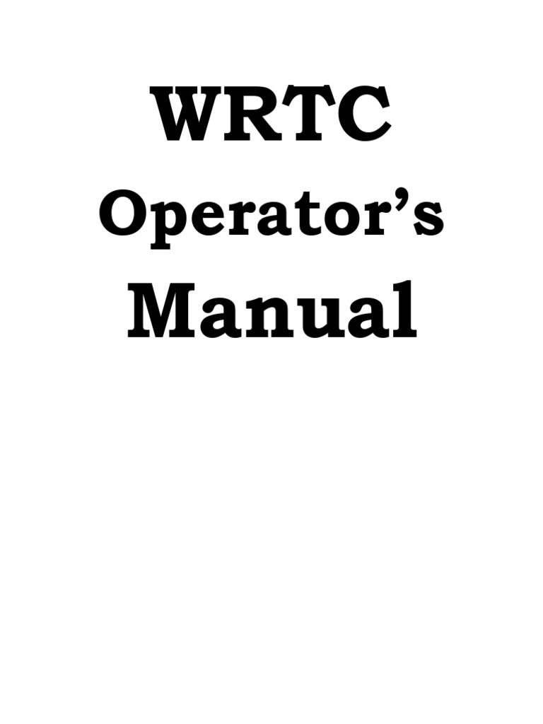 WRTC Radio Operator's Manual 1.12 | PDF | Defamation | Obscenity