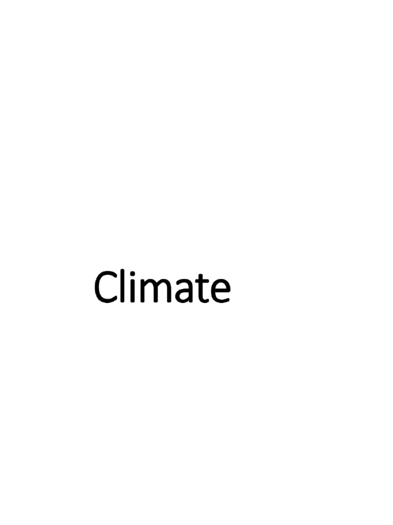 Unit 2 Climate 1 Pdf Precipitation Rain