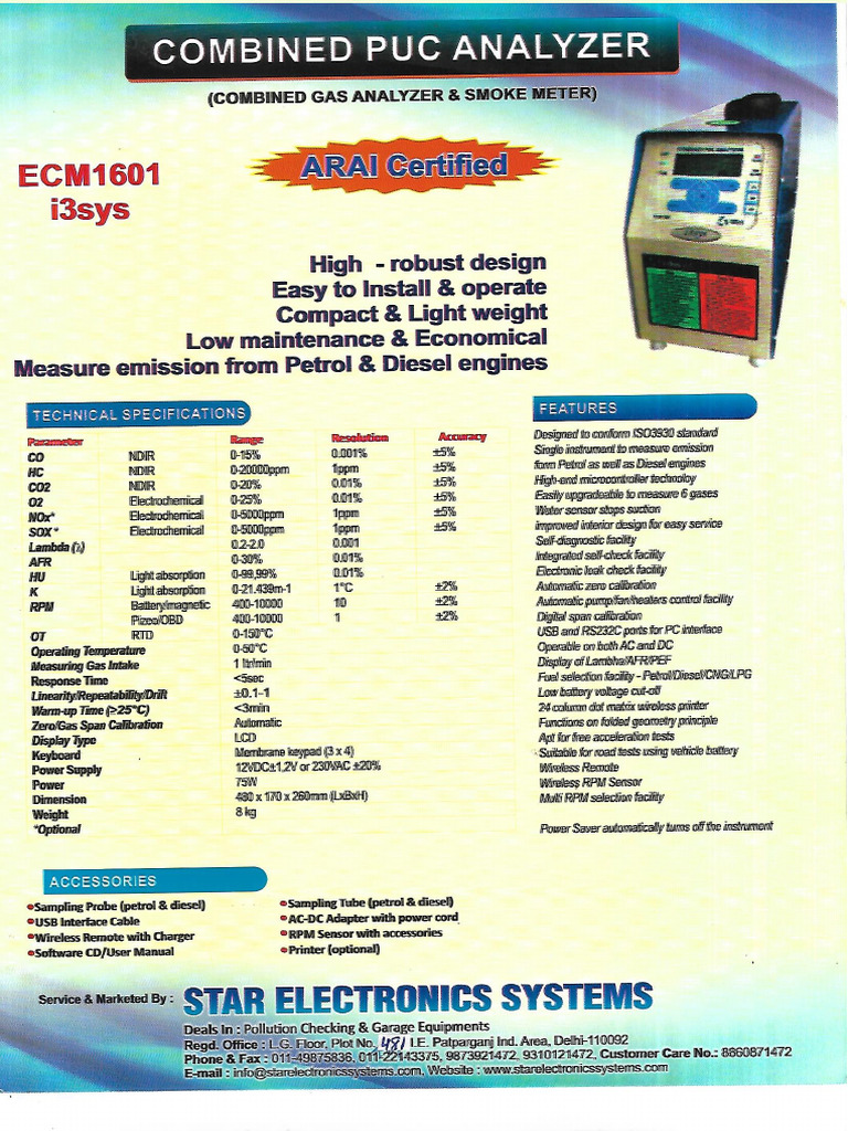 I3sys 1601 Combine Puc Machine | PDF