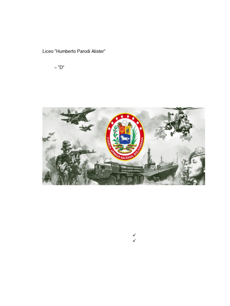 Estructura de la Fuerza Armada Nacional Bolivariana | PDF | Política de ...