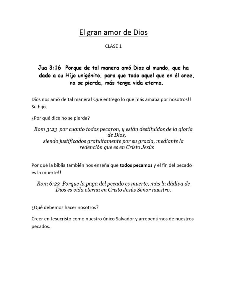Amor y Fe en Cristo: Clases Bíblicas | PDF | Cristo (título) | eucaristía