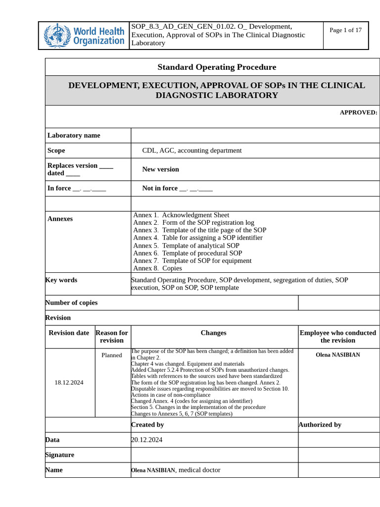 SOP Development in Clinical Labs | PDF | Personal Computers | Desktop ...