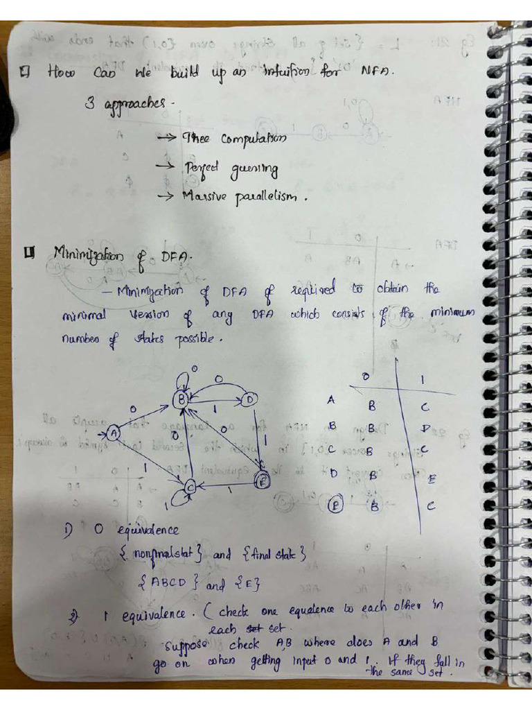 Teaching Notes 2 - Till FSM - Equivalence | PDF