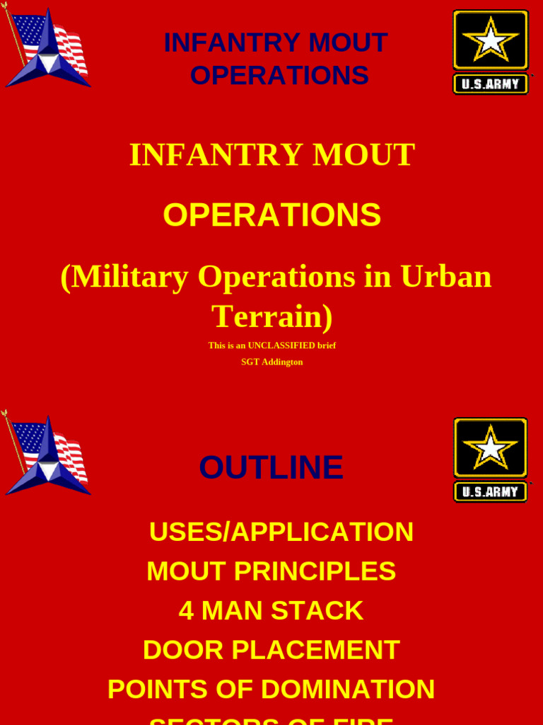 Infantry Mout Operations | PDF | Urban Warfare | Military Science