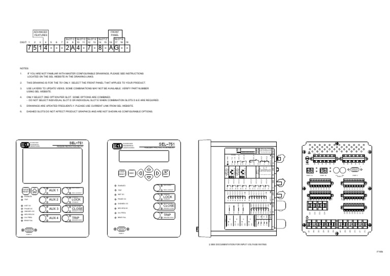 SEL-751 Feeder Protection Relay Diagram | PDF