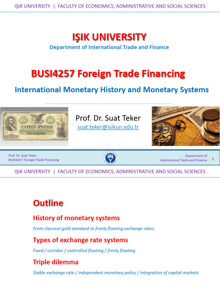 History of Monetary Systems and Trade | PDF | Bretton Woods System ...