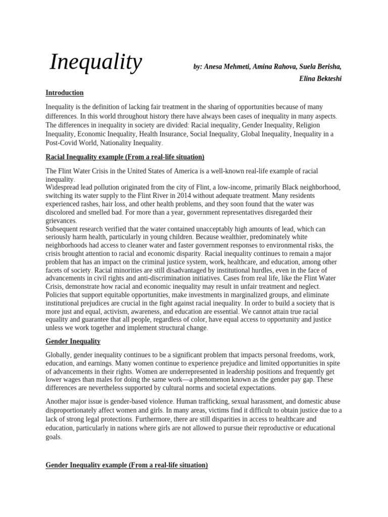 Understanding Social Inequality Issues | PDF | Rohingya People | Health ...