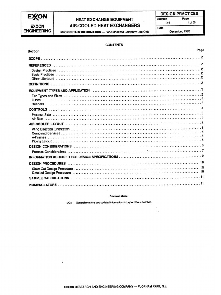 Exxon - Air Coolered Heat Exchangers | PDF