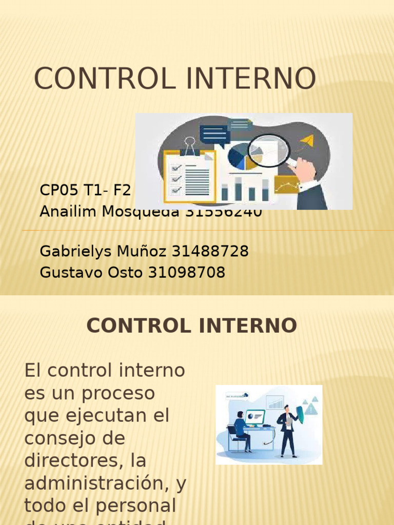 Control Interno y Tecnología Empresarial | PDF