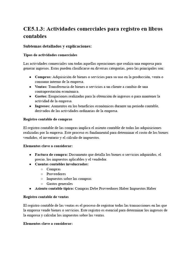 Registro Contable de Compras y Ventas | PDF | Contabilidad | Factura