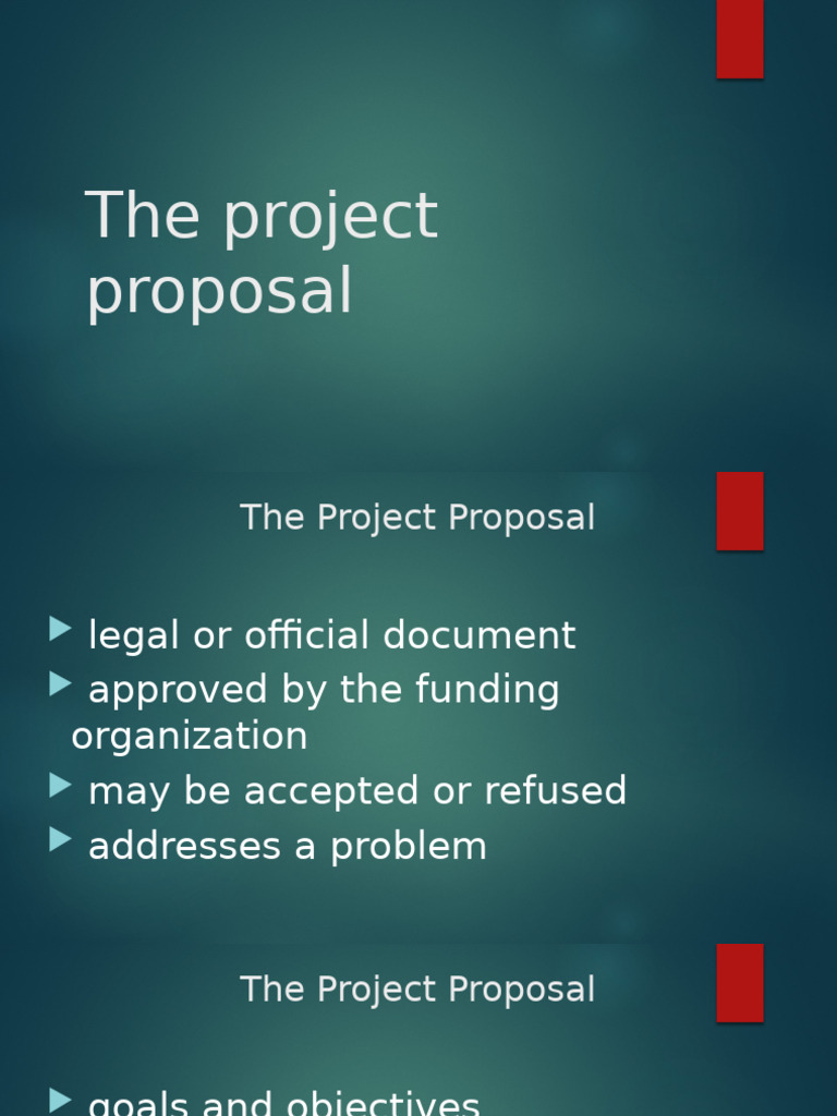 The Project Proposal | PDF