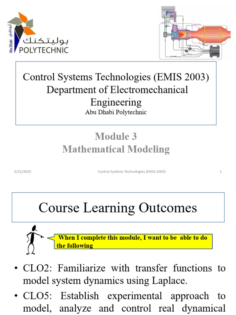 Module 3 - Control System Technologies (Mathematical Modeling) | PDF ...