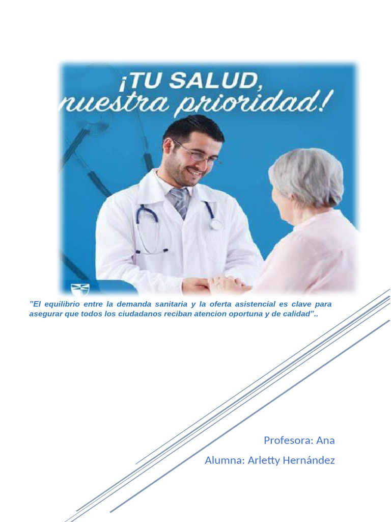 Equilibrio entre demanda y oferta sanitaria | PDF | Cuidado de la salud ...