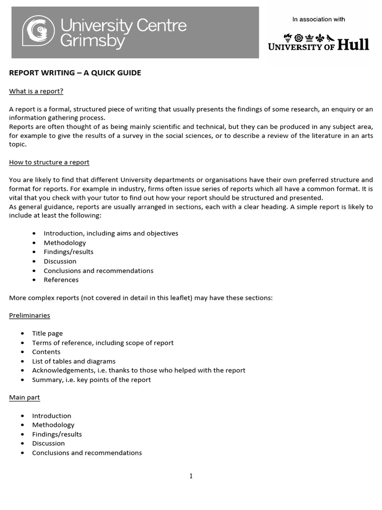 report-writing-a-brief-guide-hull-pdf-methodology-science