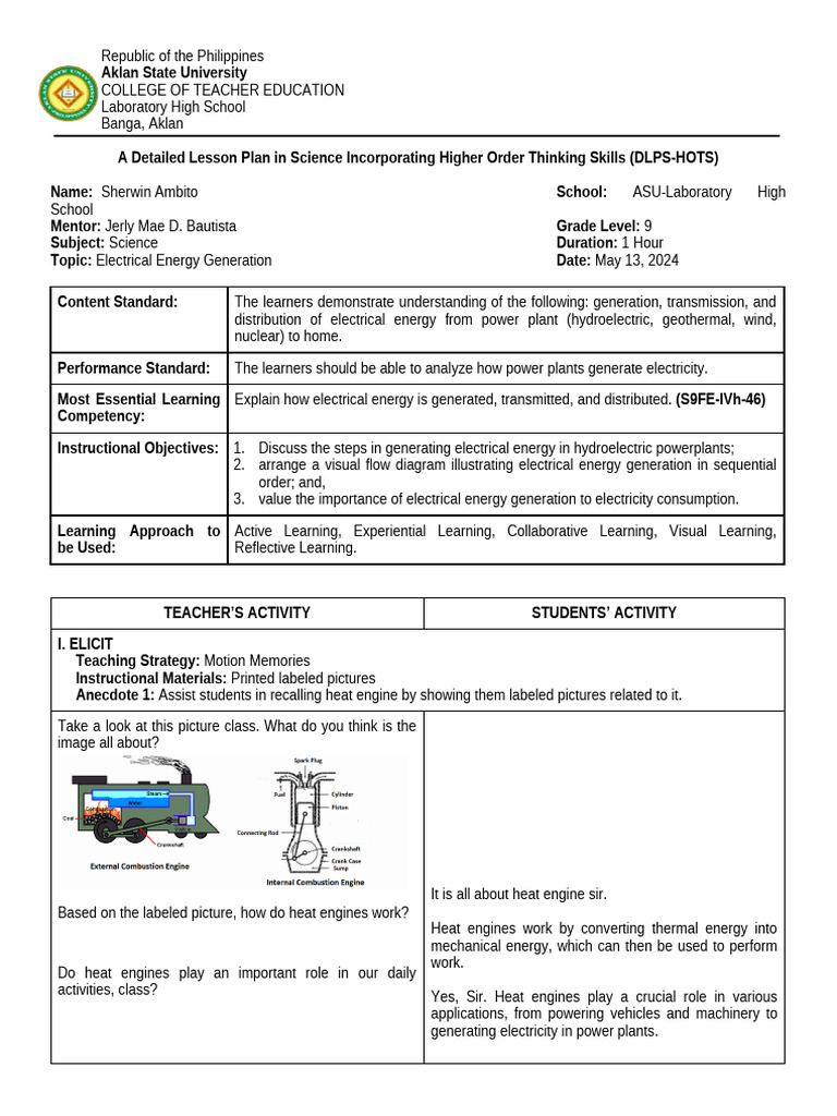Grade 9 Science: Power Generation | PDF | Electric Generator | Power ...