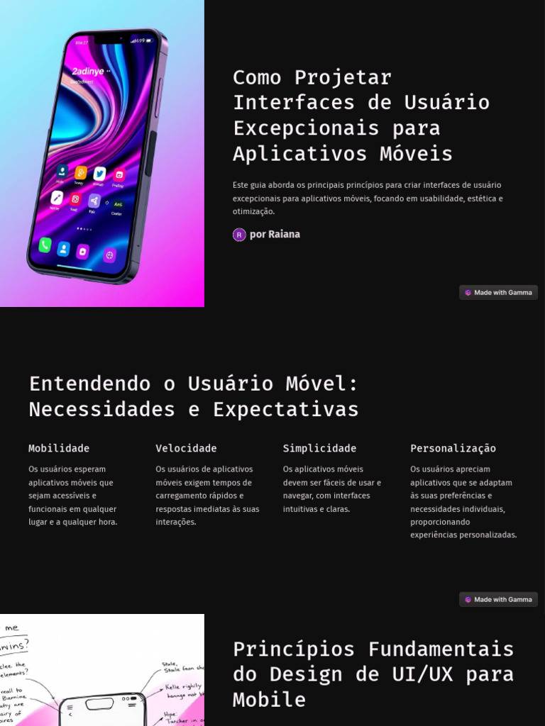 Design de UI para Apps Móveis Excepcionais | PDF | Design da interface ...