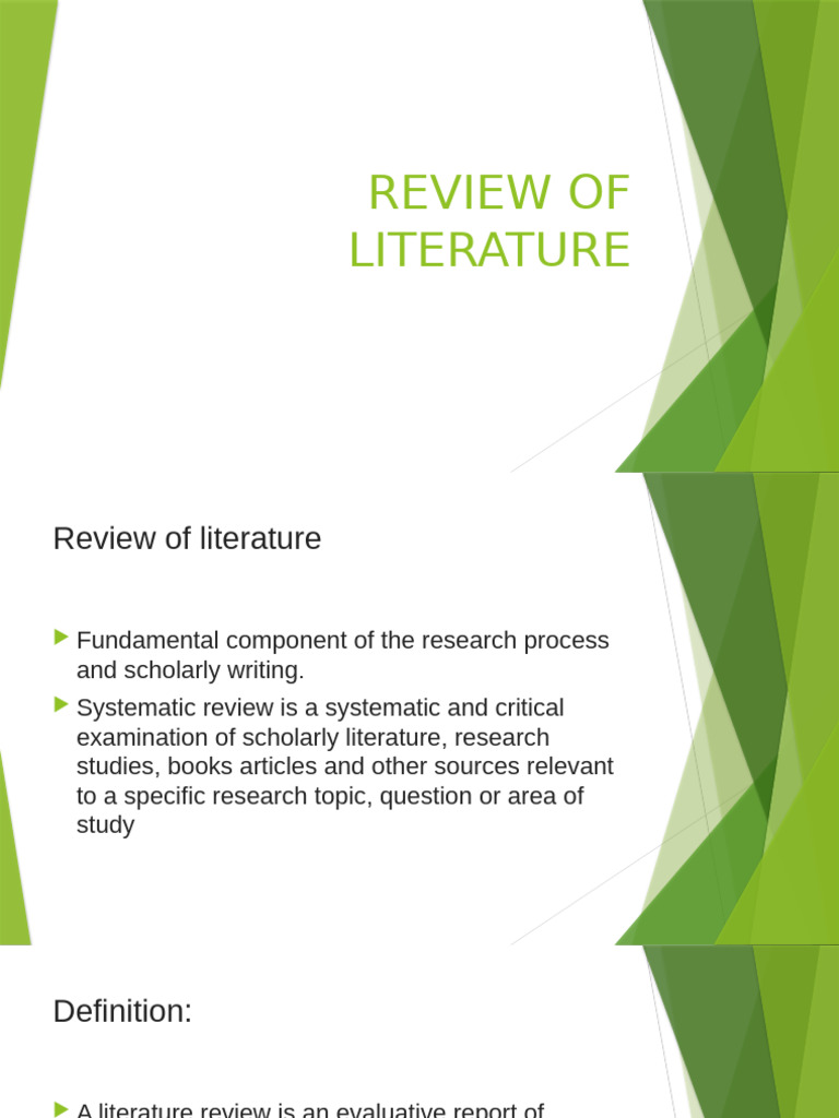 Importance of Literature Reviews in Research | PDF | Systematic Review ...