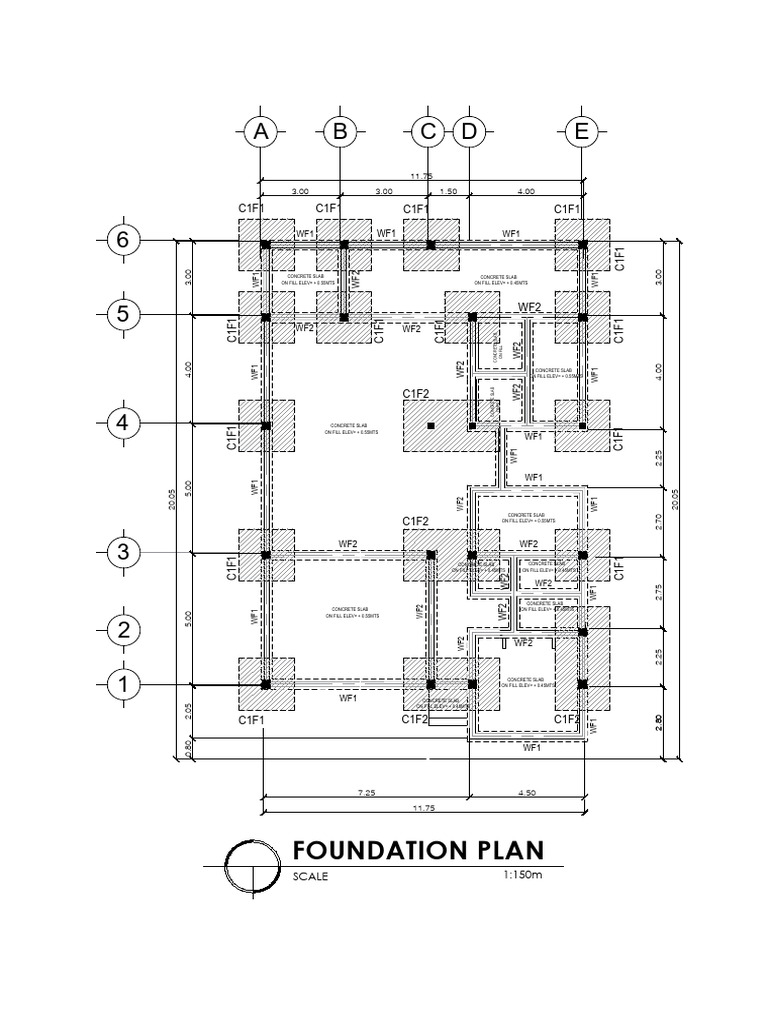 Concrete Slab Foundation Plan | PDF | Masonry | Structural Engineering